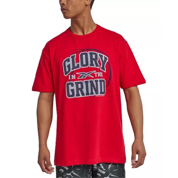 32. Reebok NWT Glory Grind Graphic T-Shirt Red Small - Picture 2 of 4